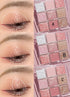 Kayswang 9 colors glitter eyeshadow palette makeup palette matte high pigment color cream texture natural eye shadow powder eye shadow palette in ...