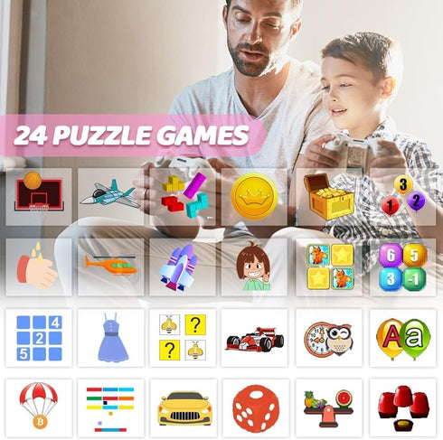 OVV Smart Game Watch for Kids, Kids Smart Watch with 14 Puzzle Games 1.44" HD Touch Screen Music Player Camera Video Recorder Alarm Clock Pedomete...