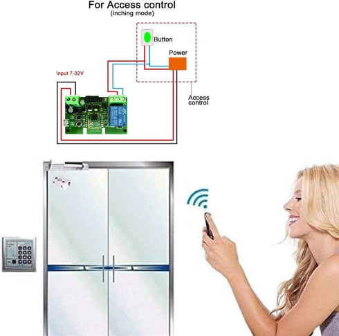 1 Channel USB5V 12V ZigBee Smart Relay Switch,Adjustable Selflock and Momentary Working Mode,Works with Tuya Zigbee Gateway......