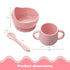 suction bowls for baby|suction bowls for toddlers|Toddler Cups 100% Tiny Silicone Drinking Training Cup for Baby|Silicone Baby Feeding Set|2 easy-...