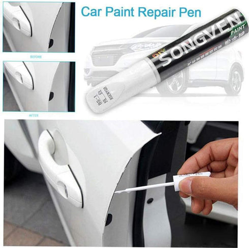 Red Car Touch Up Paint Pen Auto Scratch Repair Remover Pen Auto Painting Pen Car Scratch Remover (red)...