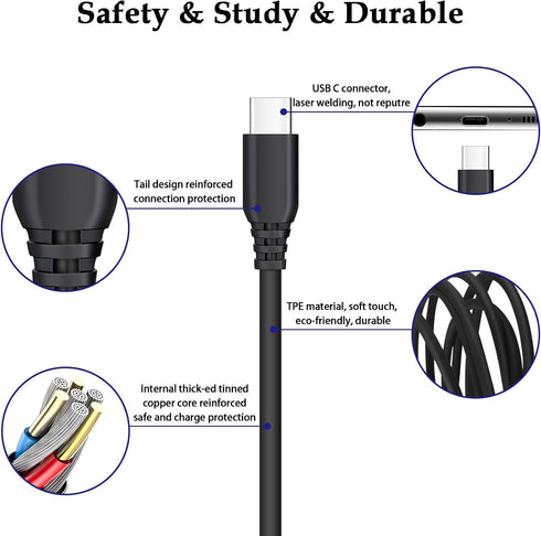 25W Fast Phone Charger for Motorola Edge, Edge+, Razr, 2021 2022 2023 2024, One 5G, Moto G Stylus, Pure, Play, Power, G8 G7 Plus, X4 Z4 Z3 Z2 Play...