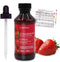 Lorann Flavoring Extract with 4 oz Threaded Eye Dropper - Strawberry Flavor (4 oz) - Flavor-Packed Oils and Extracts - Quantity Guide Included - F...
