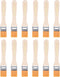 uxcell 6" Paint Brush 1" Width Soft Nylon Bristle with Wood Handle for Wall, Cabinets, Fences Yellow 12Pcs...