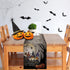 Nialnant Halloween Table Runner,Scary Gnome Truck Trees Halloween Runners for Table Decorations Farmhouse Kitchen Dining Party Indoor Outdoor - 13...