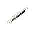 Gempires Natural Black Tourmaline Chips Bar Bracelet, 3-4 mm Chips With 7+1 inch Adjustable Silver Plated Chain (Black Tourmaline)...