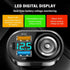 4-in-1 Fast Car Charger for QC3.0+PD+2.4A+Cigarette Lighter,Car Cigarette Lighter USB Charger with LED Digital Display,Universal Car Charger Adapt...