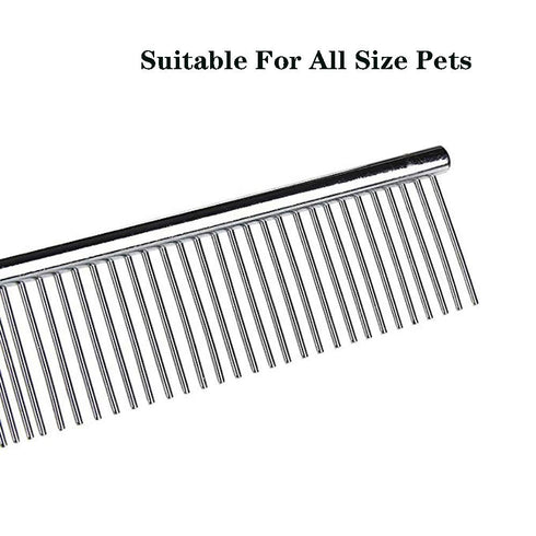 Fur Grooming Comb,Metal Comb Stainless Steel Dog Cat Neccessories...