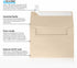 A2 Invitation Envelopes (4 3/8 x 5 3/4) - Taupe Metallic (50 Qty.)...