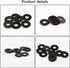 20 Pairs Hex 4mm Flange Nylon Insert Locknuts and M4 Flat Washers with Small Cross Socket Wrench for Traxxas Axial HPI TLR HSP Model 1/10 RC Car V...