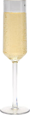 G.E.T. SW-1462-CL-EC Via BPA-Free Shatterproof Plastic Champagne Glasses, 6 Ounce, Clear (Set of 4)...