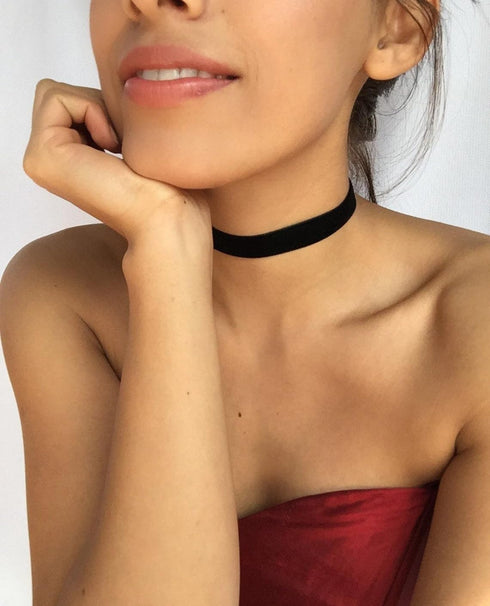 Black Choker Necklace for Women 1cm-3cm Wide Black Velvet Choker Necklaces Leather Lace Chocker Tattoo Choker Collar Necklace 90s Choker Necklace ...