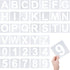 4 Inch Letter Stencils Numbers 36Pcs Alphabet Stencils Reusable Plastic Stencils Letters and Numbers Art Craft Stencil for Painting on Wood Wall C...