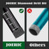 6 PCS Black Dry Diamond Drill Bit Set, for Granite Marble Tile Ceramic Stone Glass Hard Materials (Not for Wood) Round Shank with Size 1/4, 5/16, ...