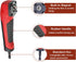 Right Angle Attachment Electric Screwdriver Repair 90 Degree Corner Device, Shockwave Impact Duty Right Angle Attachment (Red,black)...