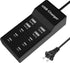 USB C Charger,10 Ports USB Charger Station with 6 Ports USB-C Charger, Desktop 50W Multi Port USB Charger Compatible with iPhone/Huawei/LG/Google ...