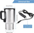 Electric Tea Kettle, Car Electric Kettle, 12V 450ml Stainless Steel Electric In-car Travel Heating Cup, Auto Shut Off Travel Kettle Car Water Heat...