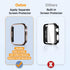 4 Pack Luxury Bumper Case for Apple Watch Series 7, Hard PC Protector 41mm iWatch Cover Frame Smartwatch Accessories (Black*2+White*2)...
