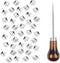 TUZAZO 500 Pieces 10 mm Square Pyramid Studs for Clothing Bag Leather Shoes Punk Rock Jewelry Craft, 4 Prong Metal Nailhead Studs Spikes Accessori...