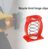 2PCS C Buckle Springs Bicycle Hinge Clip Bicycle Limit Hinge Clamp Compatible with Brompton Folding Bike Red C Shaped Clip Bike Accessories, 18.5x...