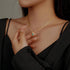 14k Gold Plated Birthstone Necklace for Women 925 Sterling Silver Emerald Baguette Pendant Choker Necklaces Dainty Green CZ Chain Necklace Birthda...