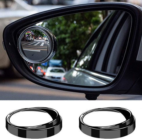2PCS Mini Small Blind Spot Mirror, 1.57"(40mm) Round HD Glass Convex Rear View Mirror,Strong Adhesive Mirror for Car, Van, SUV and Trucks (1-9/16"...