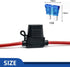 10 Pack 14 AWG Inline Fuse Holder - 12V-DC ATC/ATO 14 Gauge Fuse Holder for 15A Blade Fuse...