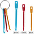 WLLHYF 6 Pcs Crochet Hook Keychain 3/4/5mm Portable Crochet Keychains Kit Mini Creative Keychains Zinc Alloy Key Chain DIY Crafts Knitting Needle ...