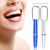 Healvian 2pcs Portable Dental Picks Teeth Stain Remover Mini Travel Plaque and Tartar Remover with Chain Mini Stain Eraser Oral Cleaning Tools for...