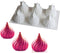 Spiral Castle Shape Silicone Molds Cake Decorating Tools Bakeware French Dessert Mousse Cake Mold Baking Cupcake Silicone Mousse Mold - 6 Cavities...