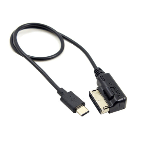 JSER Media in AMI MDI USB-C USB 3.1 Type-C Charge Adapter Cable for Car VW Audi 2014 A4 A6 Q5 Q7......
