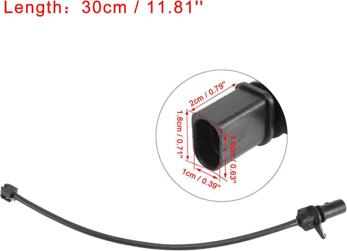 X AUTOHAUX 2pcs Car Front Brake Pad Wear Sensor for Porsche Macan 2017-2018 95B907253A...