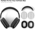 Airpods Max Cover, AIRSPO Silicone Case Cover for AirPods Max Headphones, Clear Soft TPU Airpod Max Ear Cover/Ear Pad Case Cover/Headband Cover fo...
