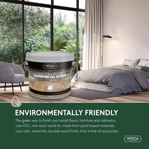 WOCA Denmark - Diamond Oil Active, Smoke Brown -0.9 oz- Wood Finish - Stain and Protection for Furniture, Floors,Trim and Cabinets...