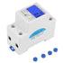 Single Phase Energy Meter 230VAC LCD KWH Electric Meter 5-32A 50Hz Single Phase DIN Rail KWH Meter Electricity Usage Meter Electricity Usage Monit...