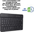 Russian English Keyboard, 7 Inch Rechargeable Ultra Thin Russian Wireless Bluetooth Keyboard for Smart Phone, Tablet Computer, Low Consumption and...