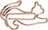 20Pcs Cute Cat Shaped Paper Clips, Metal Animal Shaped Clips, Rose Gold Paperclips for Office, Paper, and Memo...