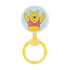 2 Pack Disney Winnie The Pooh Character Shape Rattle and Keyring Teether, Premium Toddler Birthday Toys, Infant Teething Toys, Great for Newborn S...