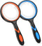 2PCS Upgrade 10X Magnifying Glass, Large Handheld Magnifier Magnafying. Glasses for Kids/Seniors Reading, 3 Inch Shatterproof Lupa Magnify Glass L...
