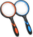 2PCS Upgrade 10X Magnifying Glass, Large Handheld Magnifier Magnafying. Glasses for Kids/Seniors Reading, 3 Inch Shatterproof Lupa Magnify Glass L...