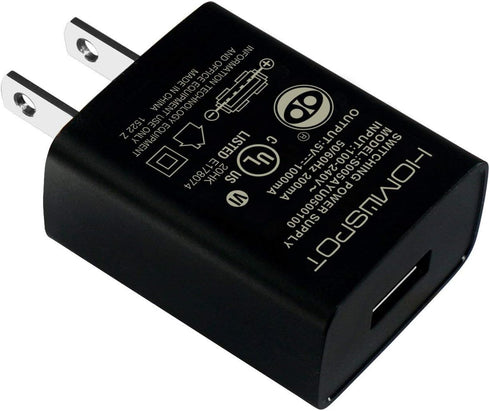 UL Certified USB Wall Charger Power Supply 5v 1A (1000mA) Universal Portable Travel Power Adapter Plug Block High Speed for iPhone iPad iPad Samsu...