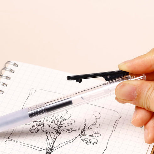 Ultra Fine Gel Pens,12 Pack Black Ink Gel Pens 0.38mm Line-Size,Smooth Writing Pens for Pens for Students, Teachers, Financial Officers, Doctors, ...