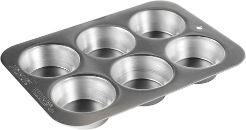 Nordic Ware Naturals Compact Muffin Pan - Natural Uncoated Aluminum, Toaster Oven and Broiler Safe...