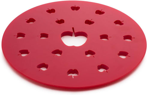 Fox Run Apple Pie Top Cutter, Plastic, Red , 9.5 x 9.5 x 0.25 inches...