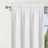 White Valance for Window Kitchen Valance Curtains for Bedroom Living Room Rod Pocket Farmhouse Valance Only 52 X 18 Inch Long 1 Blackout Panel...