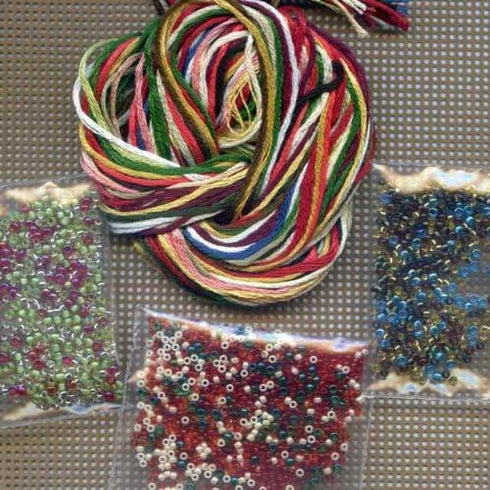 Glad Tidings Santa Beaded Counted Cross Stitch Kit 2013 Mill Hill Jim Shore JS203103...