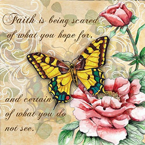 4 Beautiful Butterflies and Flowers Inspirational Quotes Butterfly Art Prints 12x12...
