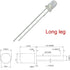 50pcs 12V 3mm White LED 9V Gauge Cluster Instrument Light Emitting diodes(White Blue Green Yellow red, Optional in Listing) 0.06 watts...