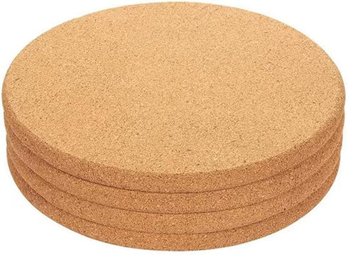 7 Inch Cork Tripod, Thermal Pad, Round Cork Board for Kitchen, Dining Table, Pots and Pans, Plants, Craft Tea Insulation Pads (Set of 6)...