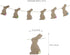 BinaryABC Easter Bunny Rabbit Burlap Banner Bunting Garland, Easter Decorations...